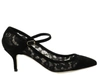 DOLCE & GABBANA LACE AND SUEDE MARY JANE PUMP,10815896