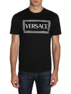 VERSACE T-SHIRT WITH LOGO PRINT,10816172