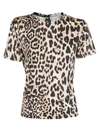 PACO RABANNE LEOPARD PRINTED T-SHIRT,10815753