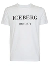 ICEBERG EMBROIDERED LOGO T-SHIRT,10815748