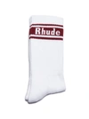 RHUDE RIBBED KNIT SOCKS,10817220