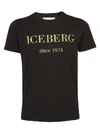 Iceberg Embroidered Logo T-shirt In Black