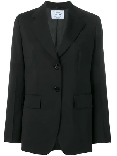 Prada Classic Tailored Blazer - 黑色 In Black
