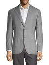 CANALI TEXTURED WOOL SPORTCOAT,0400099706685