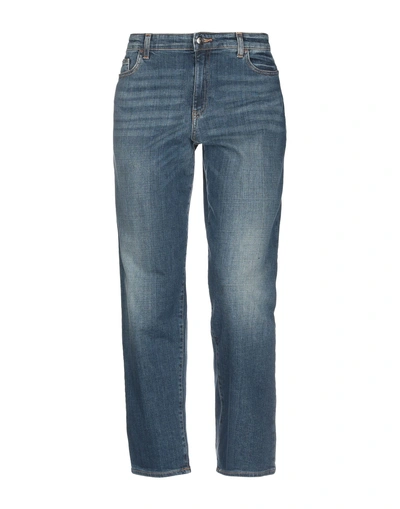 Emporio Armani Jeans In Washed Denim In Blue