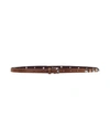 Twinset Double-sided Belt With Buckle In Dark Brown