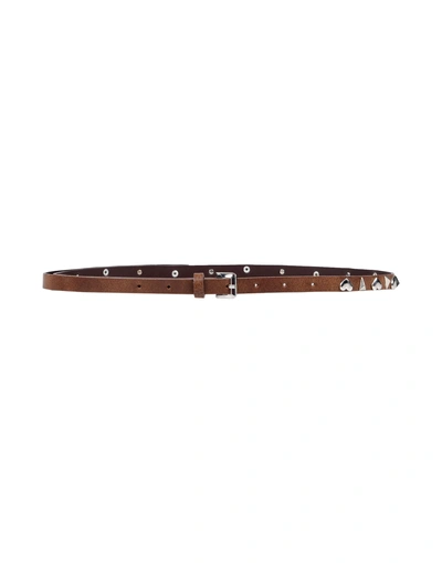 TWINSET TWINSET WOMAN BELT DARK BROWN SIZE L SOFT LEATHER,46568174HN 5