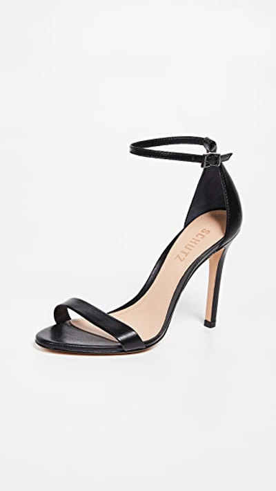 Schutz Cadey Lee Sandals Black