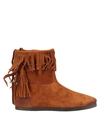 TWINSET TWINSET WOMAN ANKLE BOOTS CAMEL SIZE 7.5 SOFT LEATHER,11596593DA 8