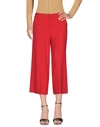 TWINSET TWINSET WOMAN CROPPED PANTS RED SIZE 6 ACETATE, VISCOSE, ELASTANE,13105100NM 8