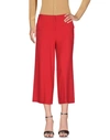 Twinset Cropped Pants In Red