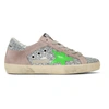 GOLDEN GOOSE GOLDEN GOOSE PINK GLITTER SUPERSTAR SNEAKERS