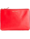 Comme Des Garçons Top Zip Wallet In Red