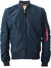 ALPHA INDUSTRIES ALPHA INDUSTRIES CLASSIC BOMBER JACKET - BLUE