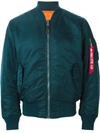 ALPHA INDUSTRIES ALPHA INDUSTRIES CLASSIC BOMBER JACKET - BLUE