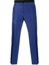 HAIDER ACKERMANN LINEN PANTS WITH GOLD STITCHING