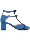 LEANDRA MEDINE ROPE T-STRAP PUMPS