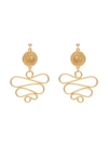 HOLLY RYAN GOLD-PLATED PICASSO MEDUSA EARRINGS