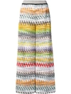 MISSONI EMBROIDERED PALAZZO TROUSERS