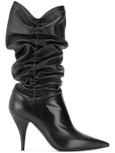 Casadei Gigi Mid-calf Boots In Black
