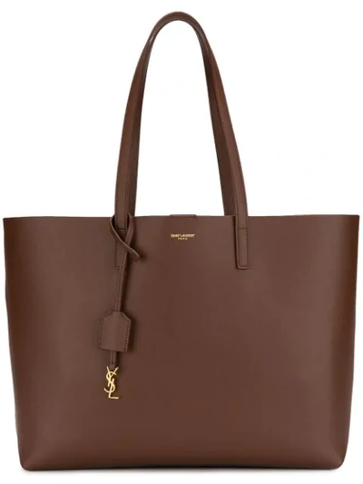 Saint Laurent E/w Shopping Bag - 棕色 In Brown