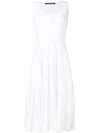 ANTONINO VALENTI ANTONINO VALENTI RUFFLED MIDI DRESS - 白色