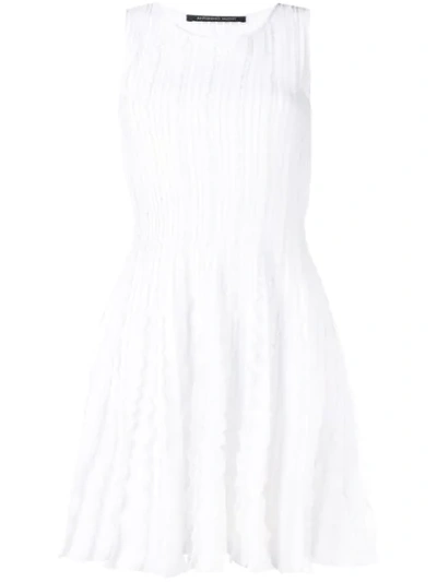 Antonino Valenti Ruffle-trim Midi Dress - 白色 In White