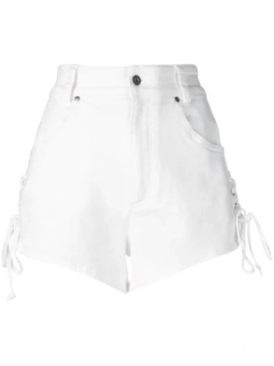 Roberto Cavalli Short Denim Shorts In White