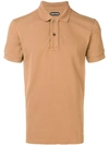 TOM FORD TOM FORD SHORT-SLEEVED POLO SHIRT - 棕色