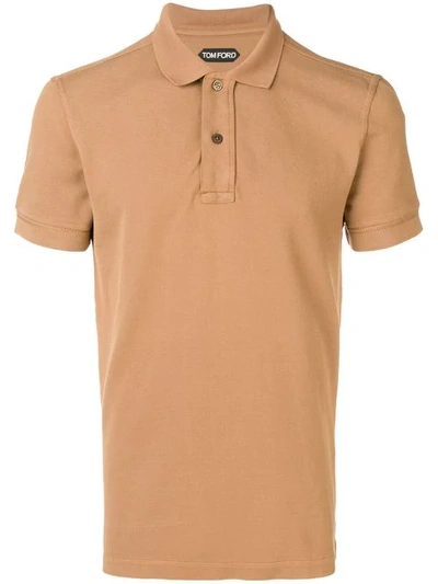 Tom Ford Short-sleeved Polo Shirt - 棕色 In Brown