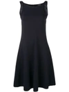 EMPORIO ARMANI PLEATED DETAIL DRESS