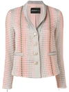 EMPORIO ARMANI TEXTURED BUTTON BLAZER