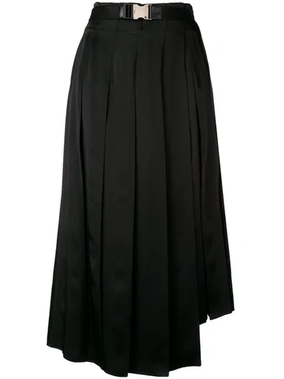 Fendi Midi Pleated Skirt - 黑色 In Black