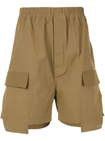 Rick Owens Cargo Boxer Shorts In Brown