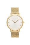 REBECCA MINKOFF Gold Mesh Designer Watch for Women | Major 35MM | Rebecca Minkoff