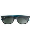 RAY-BAN D字框太阳眼镜 - 黑色