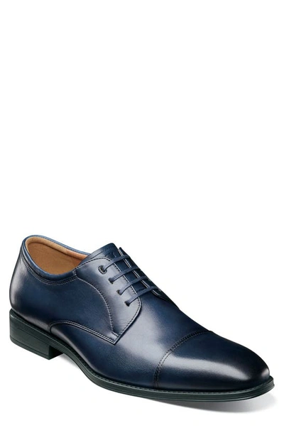 Florsheim Men's Ariano Cap Toe Oxfords Men's Shoes In Navy Leather