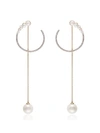 MATEO 14K GOLD, DIAMOND AND PEARL EARRINGS