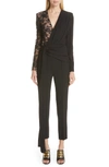 GIVENCHY LACE PANEL JUMPSUIT,BW50AS2060