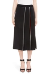 GIVENCHY CONTRAST PLEAT SKIRT,BW407F10F4