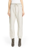 RICK OWENS COTTON & SILK TRACK PANTS,RP19S6313SCP