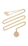 WITH LOVE DARLING WOMEN'S WHEEL 14K GOLD NECKLACE,712831