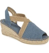 Toni Pons Breda Sandal In Blue Fabric