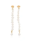 Holly Ryan Gold-plated Meteor Pearl Drop Earrings In White