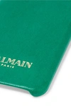 BALMAIN BALMAIN WOMAN LEATHER IPHONE 6 CASE GREEN,3074457345618265339