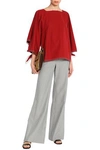 CHLOÉ STRIPED WOOL-BLEND FLARED trousers,3074457345618935251