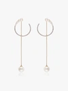 MATEO 14K WHITE GOLD DIAMOND AND PEARL EARRINGS,RSE2313489392