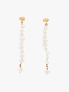Holly Ryan Gold-plated Meteor Pearl Drop Earrings In White