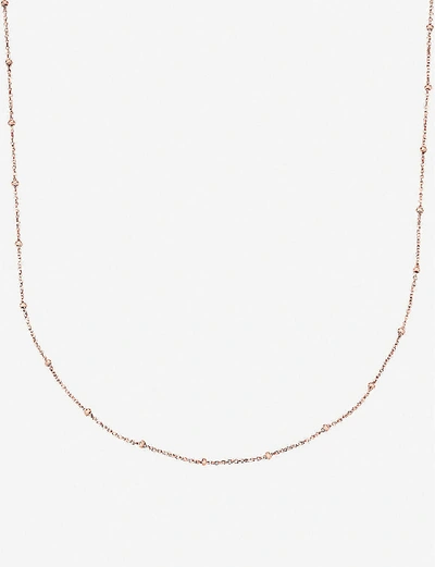 Monica Vinader 18ct Rose-gold Vermeil Chain Necklace In Rose Gold