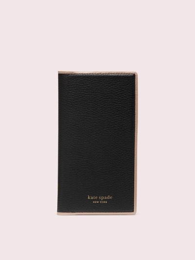 Kate Spade Sam Iphone X & Xs Wrap Folio Case In Black